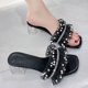 thumbnail image 2 of NOVEDAD DE VERANO 2023, zapatillas sexis a la moda para mujer, zapatos de tacón alto para mujer, sandalias de gladiador suaves con tesoro nacarado, Slides40 para mujer Gao Jinjia LED, 2 of 2