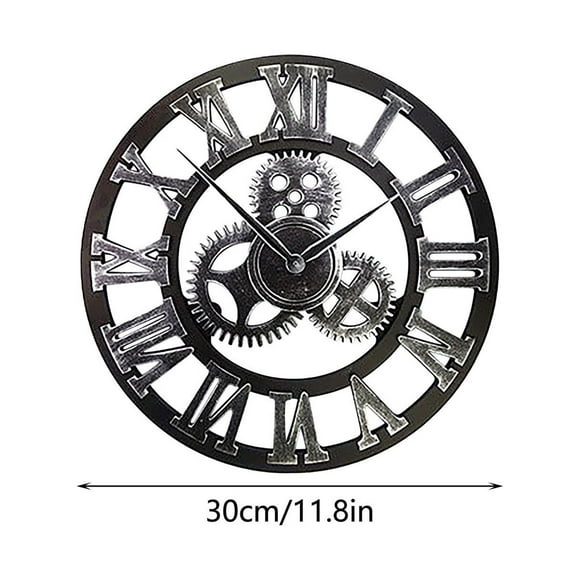 Horloge à Engrenages Vintage Steampunk Industrielle Déco Horloge Rétro Européenne Engrenages Engrenages Engrenages