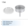 thumbnail image 3 of Uxcell Stovetop Espresso Maker Parts 1 Filter 3 Silicone Gasket Seals,1 Funnel 74x64x4.5mm for 9-Cup Coffee Maker Pot, 3 of 6