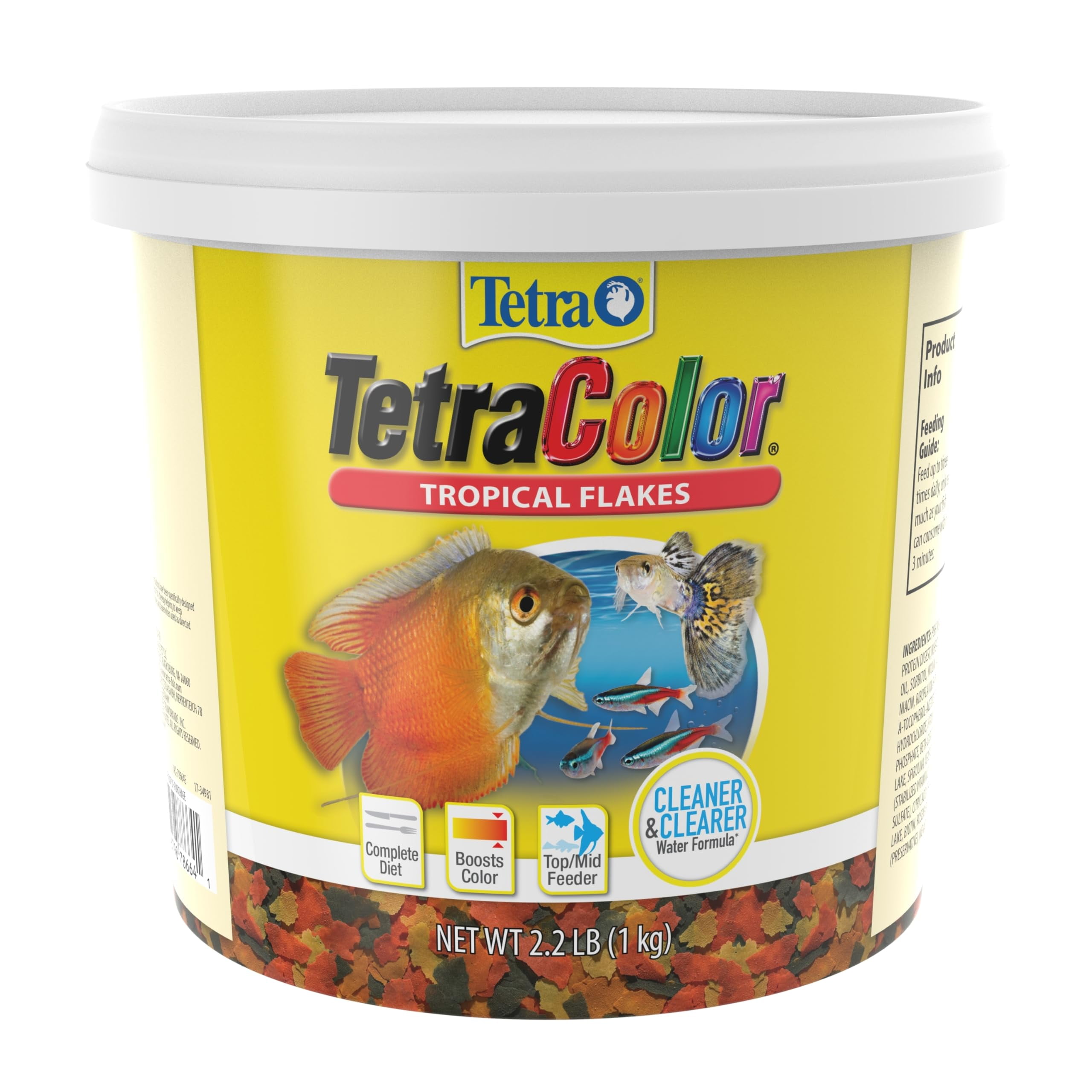 TetraColor Tropical Flakes, Color Boosting Fish Food, Nutritionally ...