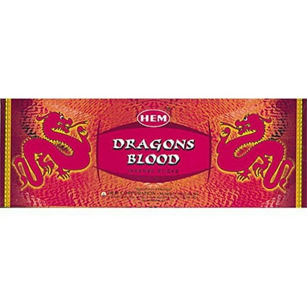 Hem Dragon's Blood Incense (Box of 6 20gram tubes)