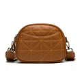 thumbnail image 1 of Bolsos tipo bandolera para mujer, bolso tipo bandolera con correa de hombro ajustable y desmontable marrón, 1 of 5
