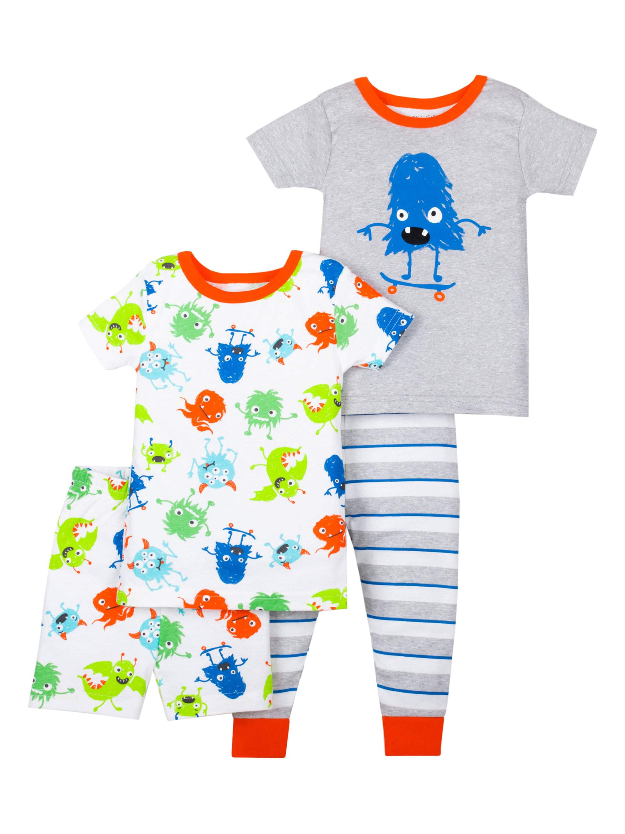 Little Star Organic 100 Organic Cotton Short Sleeve Tight Fit Pajamas