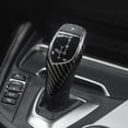 thumbnail image 5 of Fauful Carbon Fiber Car Gear Shift Knob Cover Interior Trim For F20 F21 F30 F32 F06 F12, 5 of 5