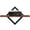 Brown, variant on Projector Shelf for Wall Mount, 14.97" x 7.87" Floating Shelf & Rack Holder for Router, Modem, Cable Box