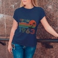 thumbnail image 3 of Vintage Classic 1963 T-Shirt, Stylish Birthday Shirt for Women, Perfect Gift for Retro Lovers, 3 of 4