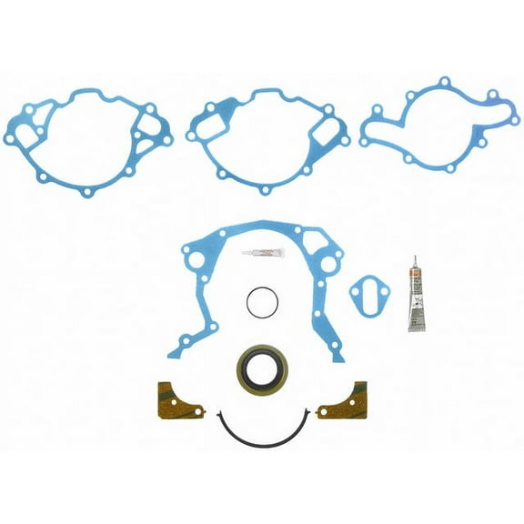 Timing Cover Gasket Set - Compatible with 1981 - 1990 Lincoln Town Car 5.0L V8 1982 1983 1984 1985 1986 1987 1988 1989