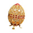 thumbnail image 4 of Joyero con forma de huevo, caja de figuras coleccionables, regalo único, almacenamiento de joyas Rojo, 4 of 9