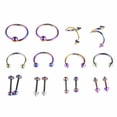 thumbnail image 1 of 16PCS Body Piercing Set Fashion Universal Piercing Jewelry Set Body Jewelry Set, 1 of 9