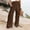 Brown, variant on Azrian Womens Fall Fashion Pants,Women's Loose Wide Leg Pants High Waist Straight Pants Casual Solid Pants Khaki Size on