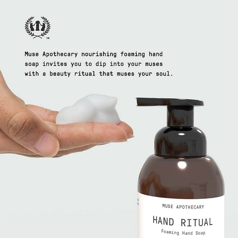 Muse Apothecary Hand Ritual Luxury Aromatherapy Foaming Soap with Rosemary  Mint & Hemp Oil, 11.5 Oz 