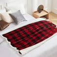 thumbnail image 6 of ToyKingdee Sherpa Fleece Blanket - Buffalo Plaid Christmas Blanket, Super Soft Cozy Warm Thick Winter Throw Blankets for Couch and Bed, 6 of 7