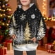 thumbnail image 5 of Sudadera con capucha para niñas y niños, sudadera de manga larga con cuello redondo y estampado de moda, jersey con bolsillo, sudadera de poliéster para niñas, 5 of 8