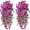 H #0, variant on Artificial Silk Morning Glory Hanging Vines, Wall-Mounted Fake Flower Decor for Living Room, Bedroom, Ceiling, Patio, and Balcony