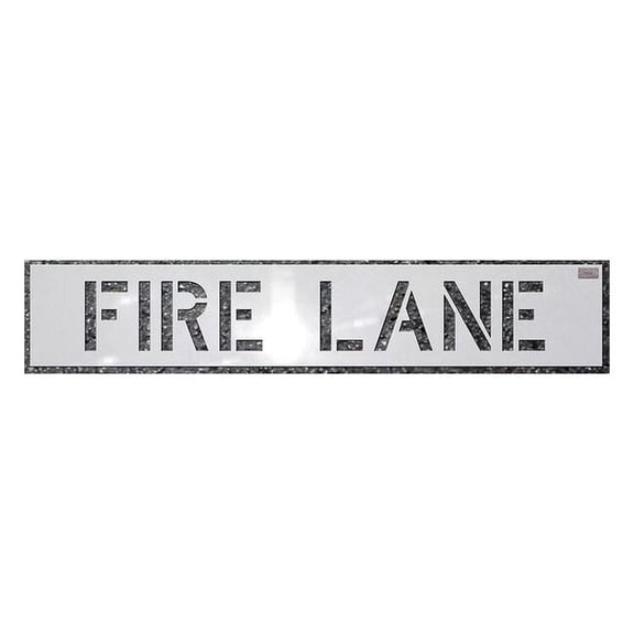 C.H. Hanson Stencil,Fire Lane,4 x 3 In. 70030