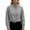Black, variant on Women Cropped Gingham Bomber Jacket Plaid Oversized Zip Up Stand Collar with Batwing Sleeves Casual Coat Spring Fall Coat, Navy, S