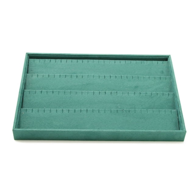 QualitChoice Velour Bijoux Plateau Bracelet Boucle d'Oreille Forme Rectangle Doux Organisateur Broche Broche Porte-Broches pour Table Commode Type 1 Type 6