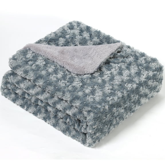 HAITRAL NEX Weighted Blanket Duvet Cover Little Rose Gray (60”x80”)