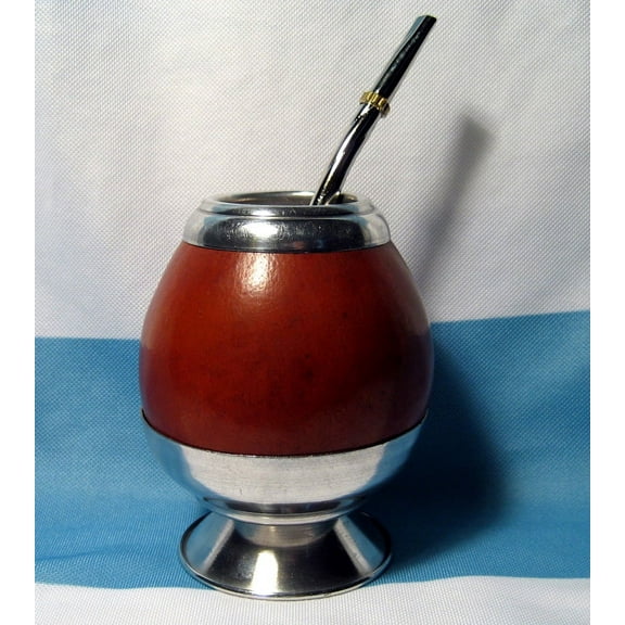 ELEGANT MATE GOURD YERBA TEA WITH STRAW BOMBILLA KIT HEALTHY DRINK SET 0062 SHIPS FROM USA