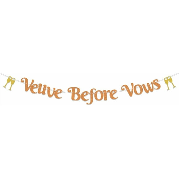 Veuve Before Vows Banner, Engagement Wedding Shower Decorations, Me A Bride Shut Up Bachelorette Party Supplies, Soon to Be Mr & Mrs Engagement Party Decor Sign Orange & Gold