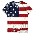 thumbnail image 5 of Qingpeng 4th of July Patriotic T Shirts for Women Summer Star Print Shirts Women's Independence Day Short Sleeve Casual Tee Tops, 5 of 5
