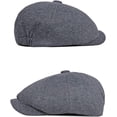 thumbnail image 6 of CoCopeaunts Newsboy Hats for Men Spring Autumn Winter Hat Solid Plain Artist Painter Beret Hat Adjustable Octagonal Newsboy Cap, 6 of 7