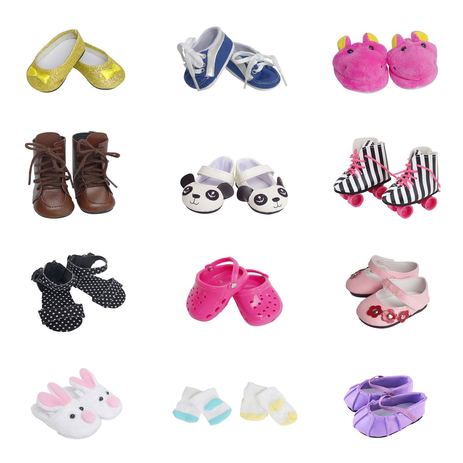 Fashion Children Doll Accessories Toys Sports Shoes Dolls PU Leather Toy Shoes