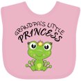 thumbnail image 3 of Inktastic Grandpa's Little Princess Cute Frog Girls Baby Bib, 3 of 4