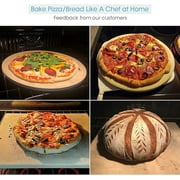 12 Round Pizza Stones, Cordierite, White