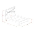 thumbnail image 4 of East West Furniture NE11-K00DM0 3-Pc Nella Frame Set with a King Size Bed, Bedroom Dresser and Make Up Mirror - Black Leather Head Board and Black Legs, 4 of 5