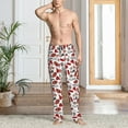 thumbnail image 5 of Vsdgher Red Food Print Mens Pajama Pants Sleep & Lounge Pants, PJ Bottoms With elastic waistb and Pockets, 5 of 5
