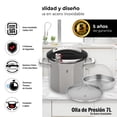 thumbnail image 3 of Olla De Presión De 7 Litros Acero Inox 304 Bogner BPC07N, 3 of 9
