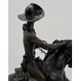 thumbnail image 5 of “COWBOY” American Bronze Handmade Sculpture by Frederic Remington medium size 12.5"H x 14"L x 6.5"W, 5 of 6