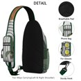 thumbnail image 5 of Minimalist Ink Style Sling Backpack, Geometric Tribal Crossbody Daypack for Outdoors, 5 of 5