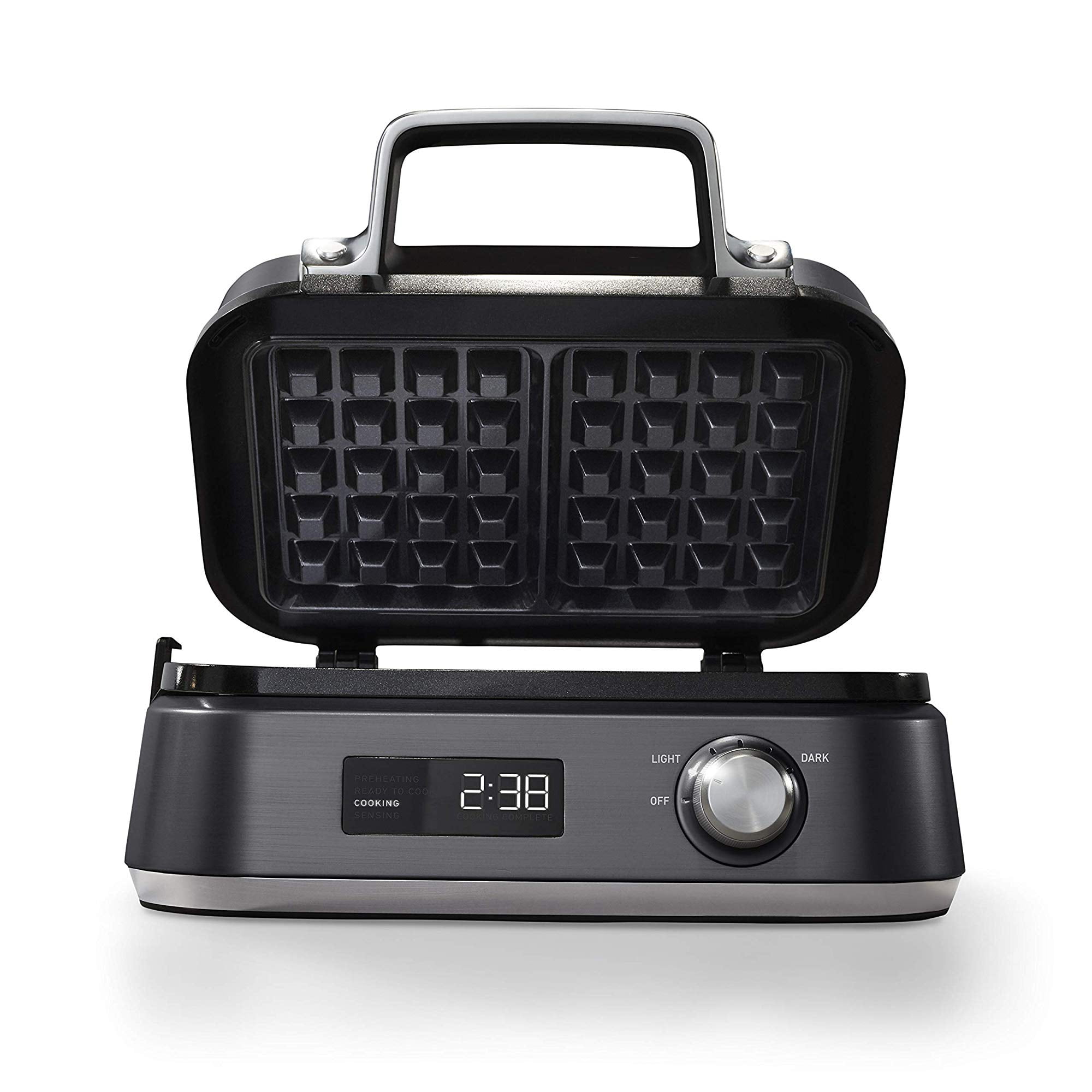 Calphalon Intellicrisp Waffle Maker, Dark Stainless Steel