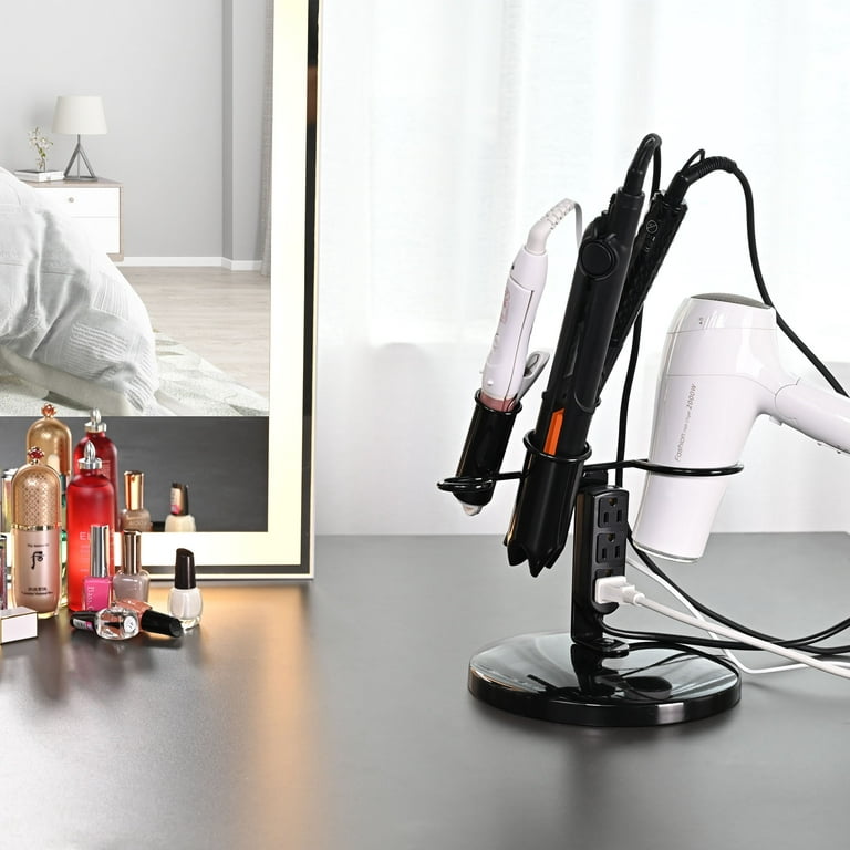 Tabletop Blow Dryer & Hair Iron Holder - Salon Appliance Stand w
