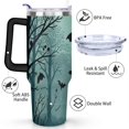 thumbnail image 3 of Halloween Pumpkin 40 oz Coffee Tumbler with Handle Insulated Leakproof Travel Cups Decorative Thermal Insulated Coffee Mug for Spring Summer Birthday Christmas, 3 of 7