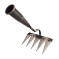 thumbnail image 3 of Almencla Garden Hoe Garden Hand Rake Manganese Steel Sturdy Agricultural Weeding Rake Weeding Tool for Planting Farm Loosening Digging 5 Tines, 3 of 8