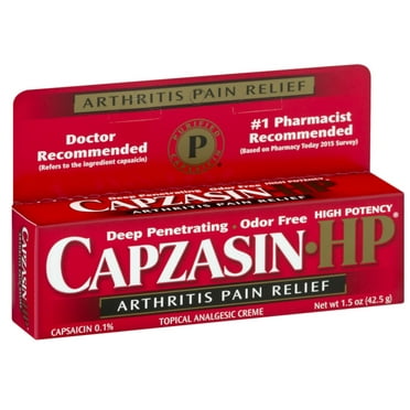 Capzasin Arthritis Pain Relief High Potency Topical Analgesic Creme, 1.5 oz (1 Pack)