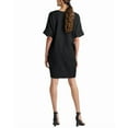 thumbnail image 2 of Natori womens N  Floral Crinkle Jacquard T-Shirt Dress, xs, Black, 2 of 3