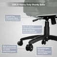 BLUE WHALE Heavy Duty Gaming Chair with Footrest and Massage, 350LBS