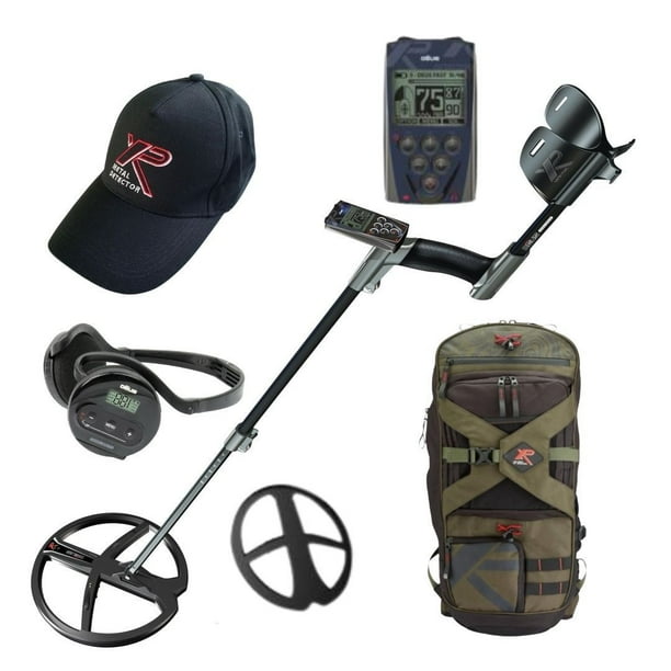 DEUS Metal Detector Full 9" Coil RC & WS4 X35 + XP Cap + Backpack