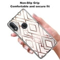 thumbnail image 3 of Alcatel 3V 2019 Case, KAESAR Hybrid Bling Glitter Sparkle Diamond Rhombus Marble Graphic Fashion Cute Colorful Skin Cover Shockproof Case for Alcatel 3V 2019, 3 of 5