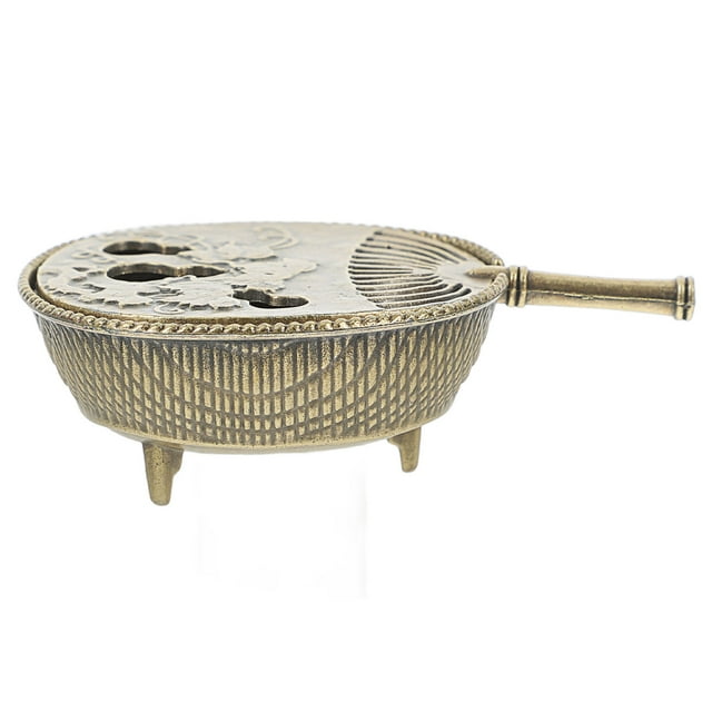 GOOHOCHY 1Set Aromatherapy Burner In Golden Copper Designed For Vintage Home Office