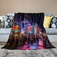 thumbnail image 2 of Shiartex Neon Signs Throw Blanket for Couch Sofa Bed Office Travel Camping School Flannel Blanket Soft Plush Lightweight Blanket All Seasons 50x60in, 2 of 6