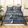 thumbnail image 3 of Yibo Golden Black Heart Valentine Day Duvet Cover - Premium Polyester Duvet Cover with Zipper Closure, 3 Piece Set, Includes 1 Duvet Cover and 2 Pillow Cases, No Comforter, 3 of 6