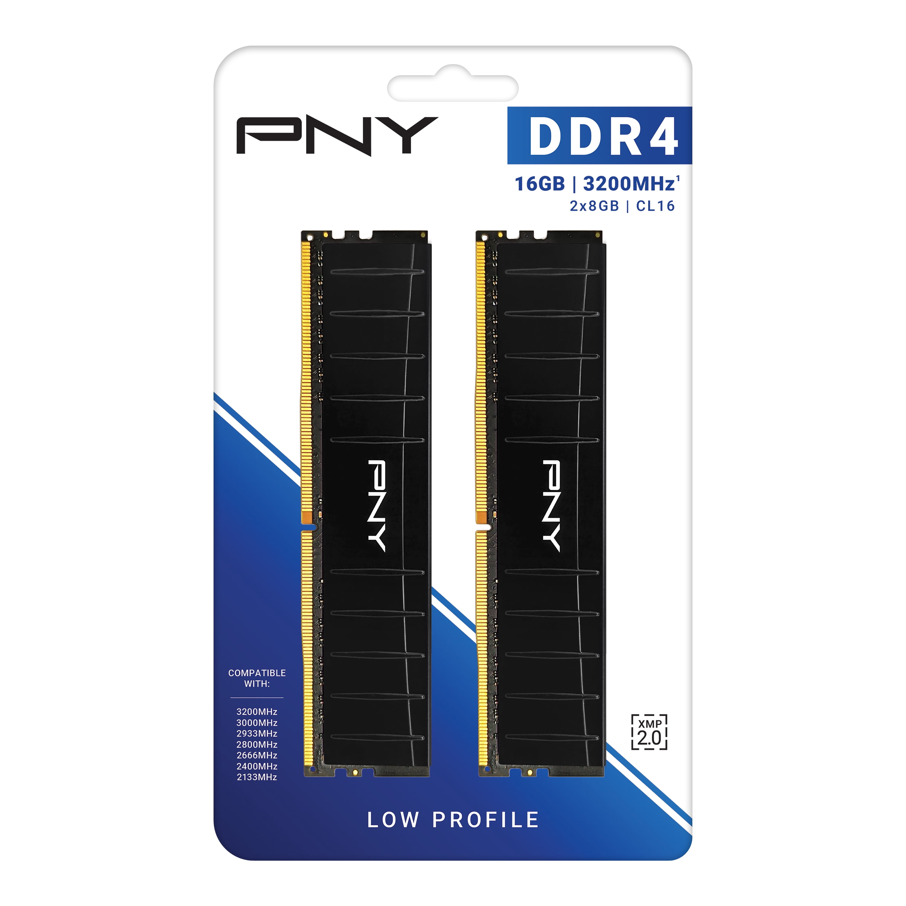 PNY 16GB (2x8GB) DDR4 3200MHz (PC4-25600) CL16 1.35V Desktop