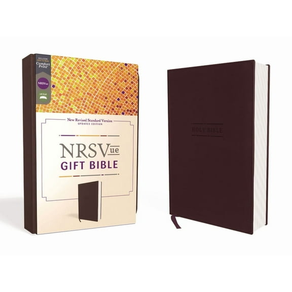 Nrsvue, Gift Bible, Leathersoft, Burgundy, Comfort Print, (Hardcover)
