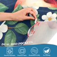 thumbnail image 4 of Yayeee Kitchen Valance Rod Pocket 54" x 18" Living Room Window Curtain, Blue Apple Pattern, 4 of 6