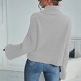 thumbnail image 4 of Vedolay Women's 2023 Tops Women's V-Neck Ribbed Long Sleeve Slim Knit Sweater Fall 2023 Trendy Clothes,White S, 4 of 5